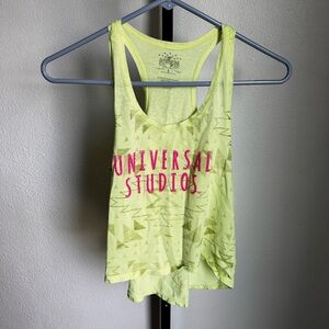 Universal studios size small neon tank top